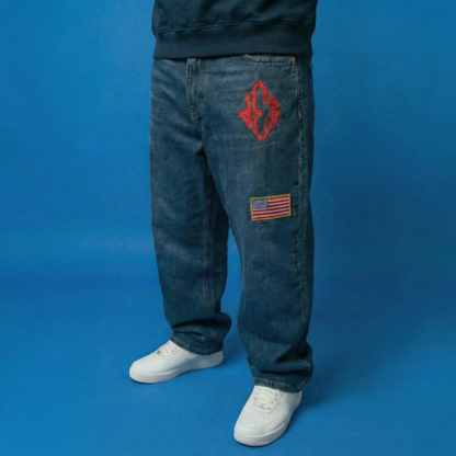 Epstein Embroidered Jeans